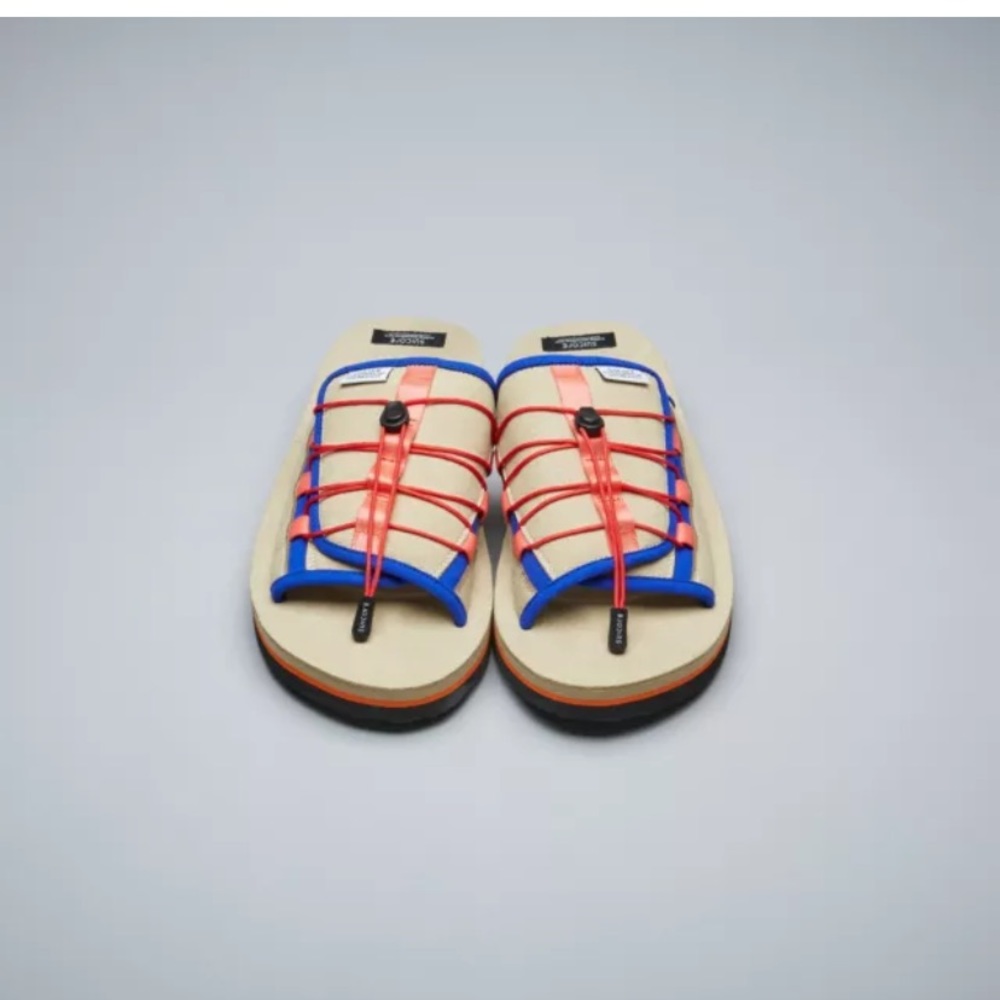 Suicoke OLAS-ECS Beige Adjustable Sandals